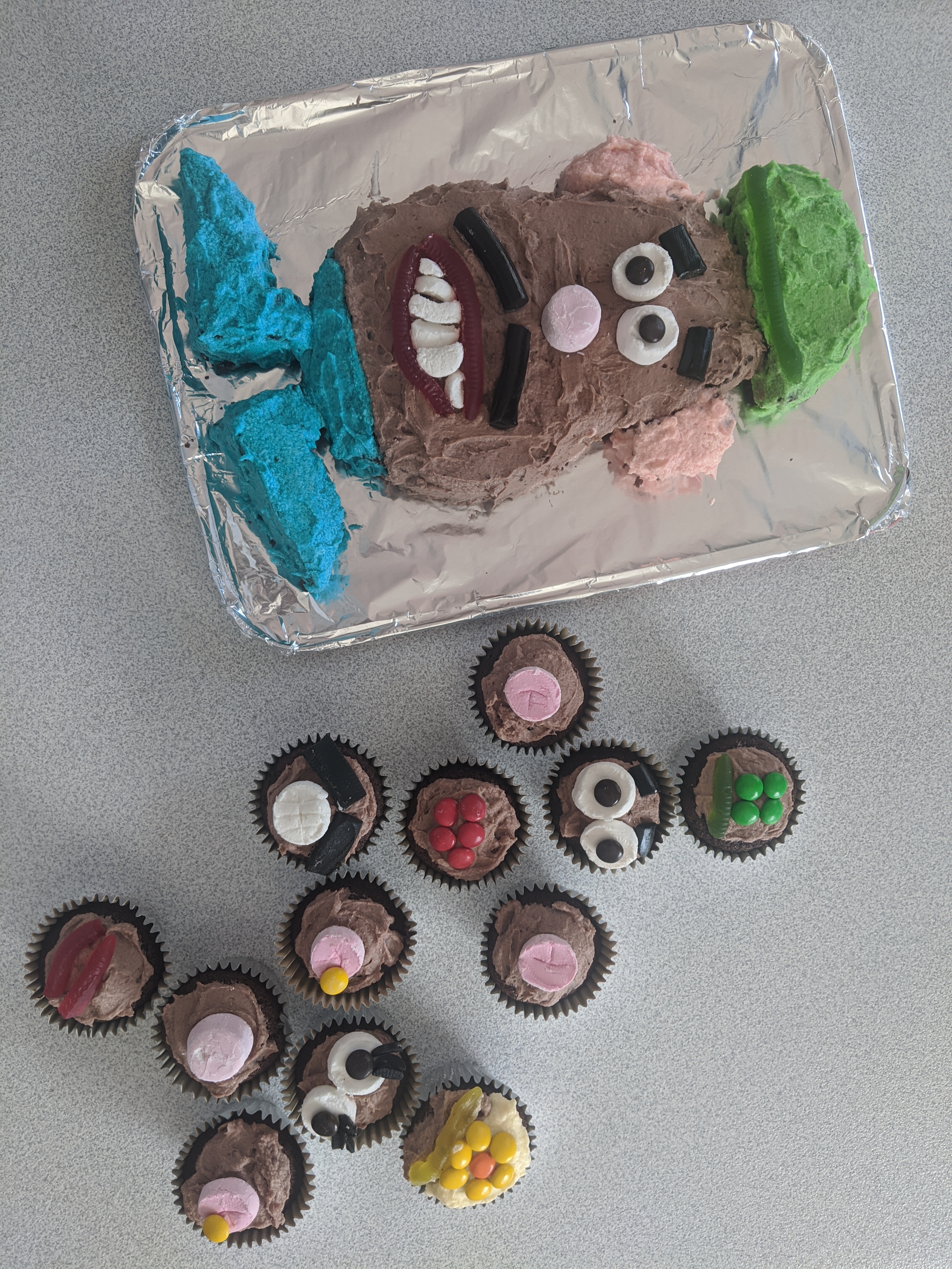 Mr Potato Head and Cupcakes
